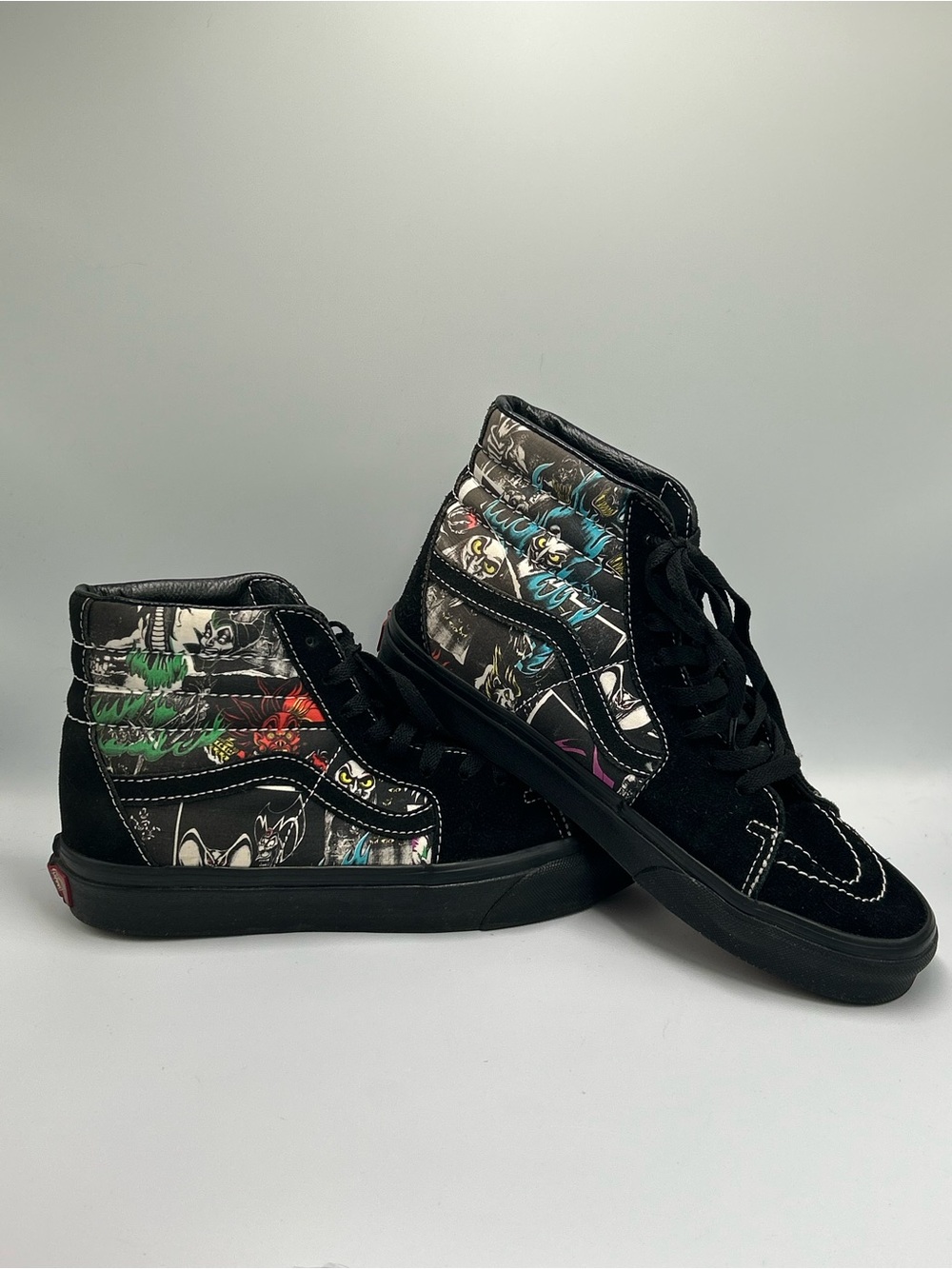 Vans Disney Villans Black High-Top Graphic Skate Men’s Size 7.5 Women’s 9